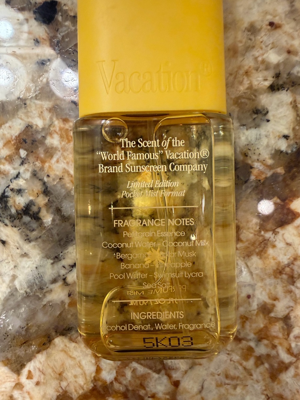 VACATION" Body Mist Perfumed Body Spray - Picture 3 of 7